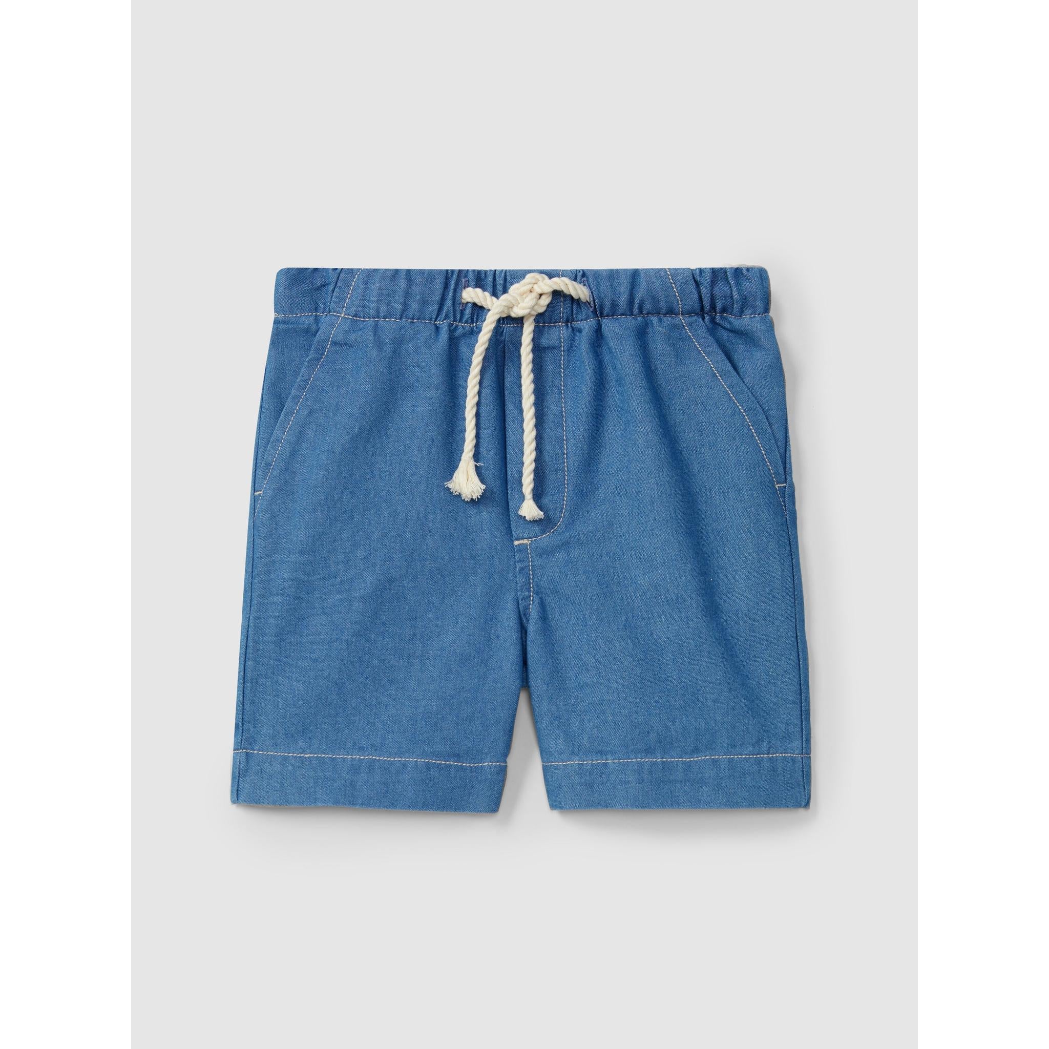 Mustard Denim Short Set