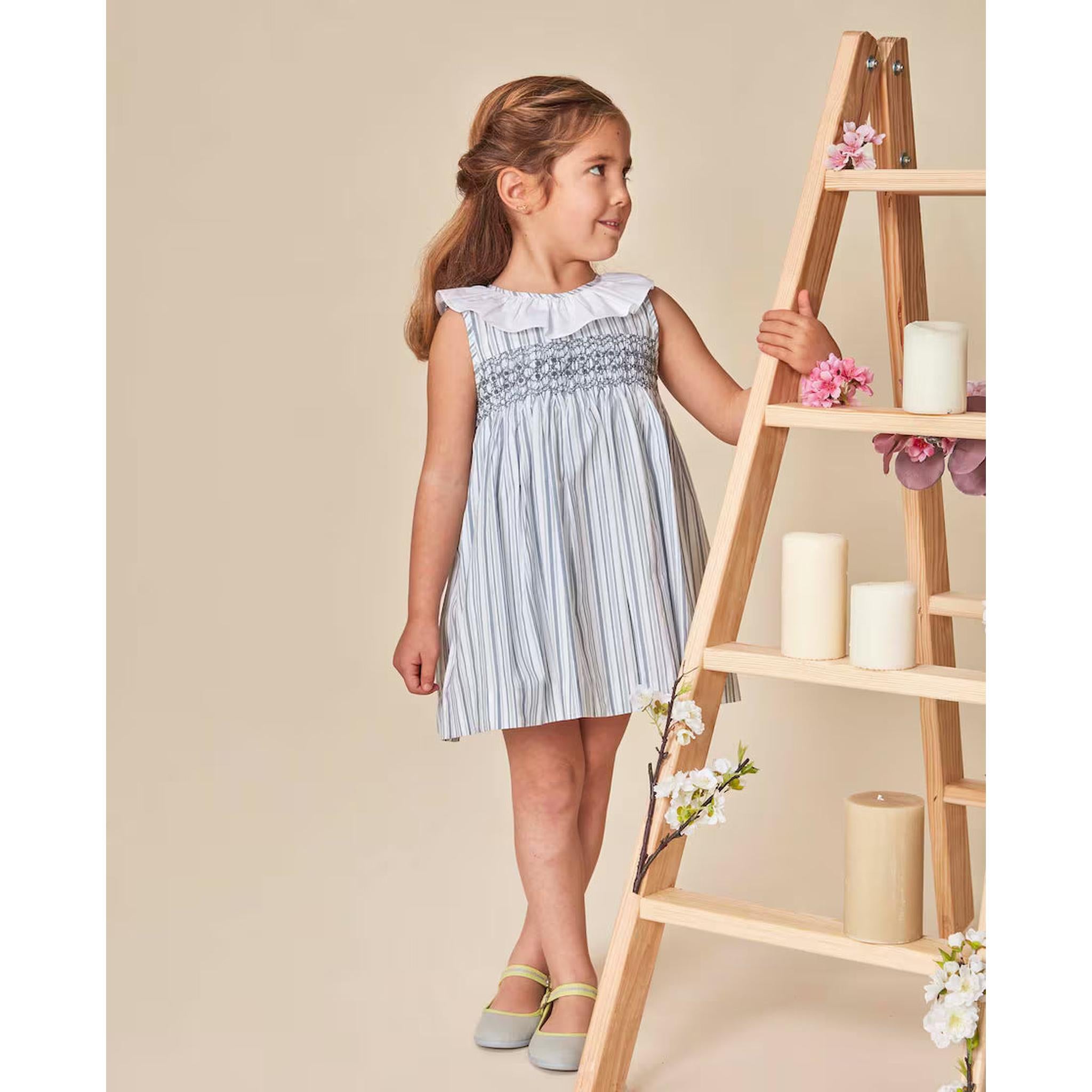 Vestido Smock Azul