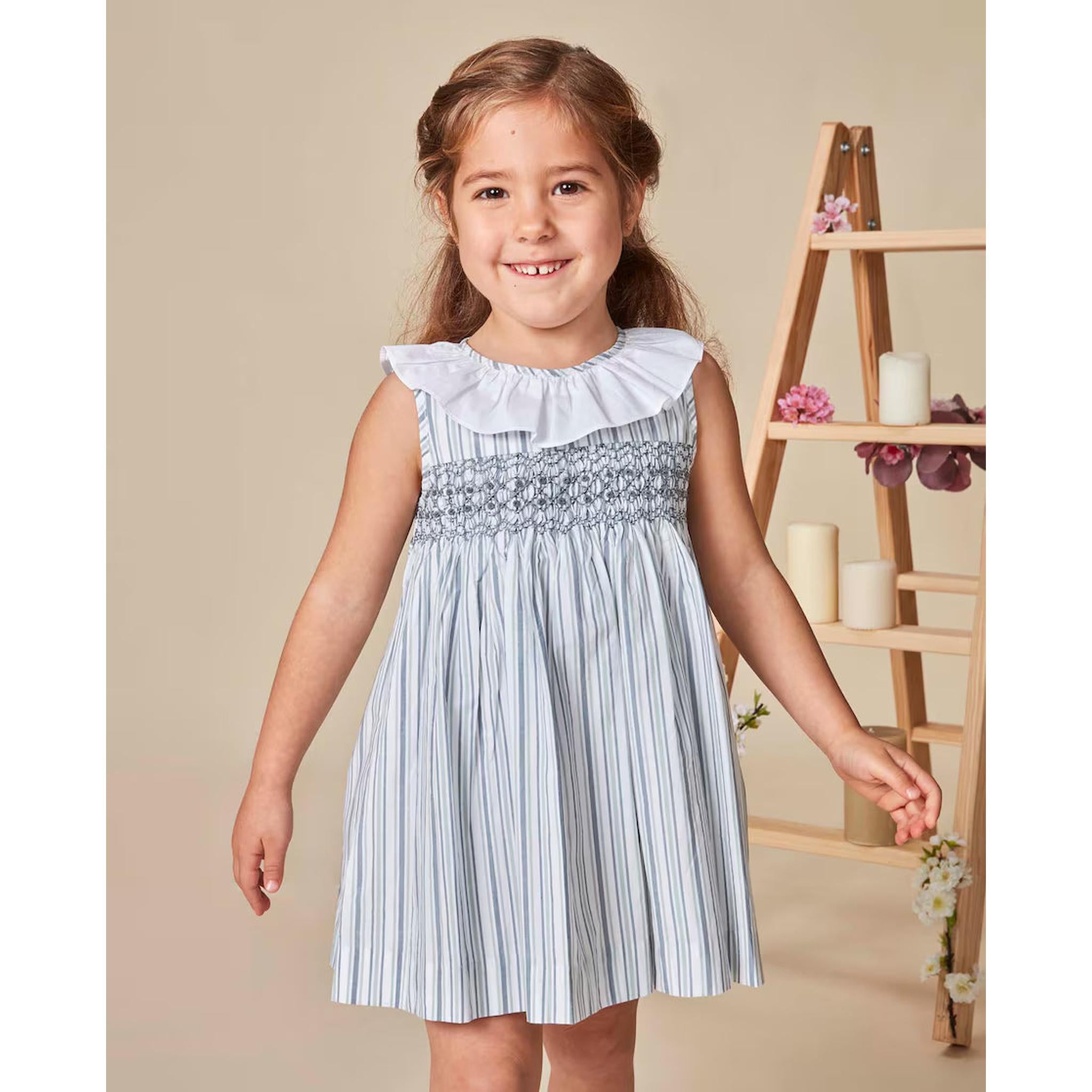 Vestido Smock Azul