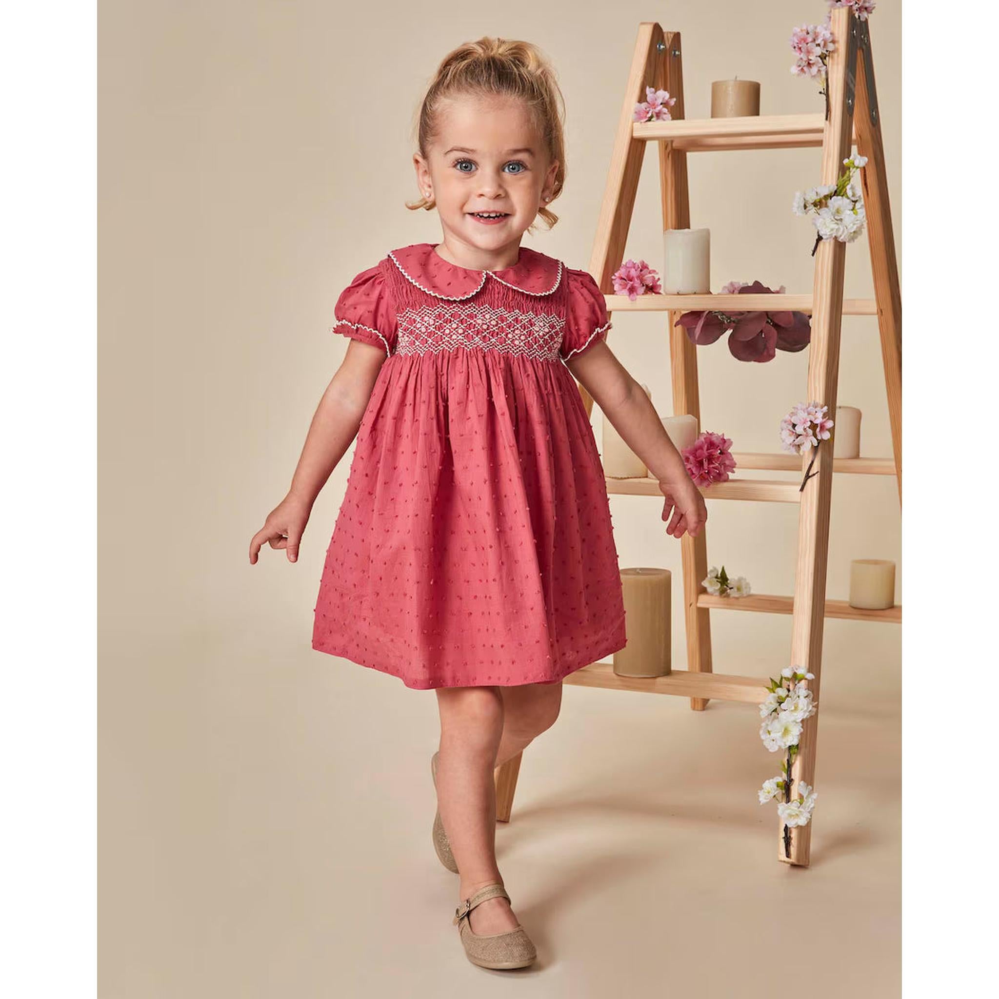 Vestido Smock Fresa