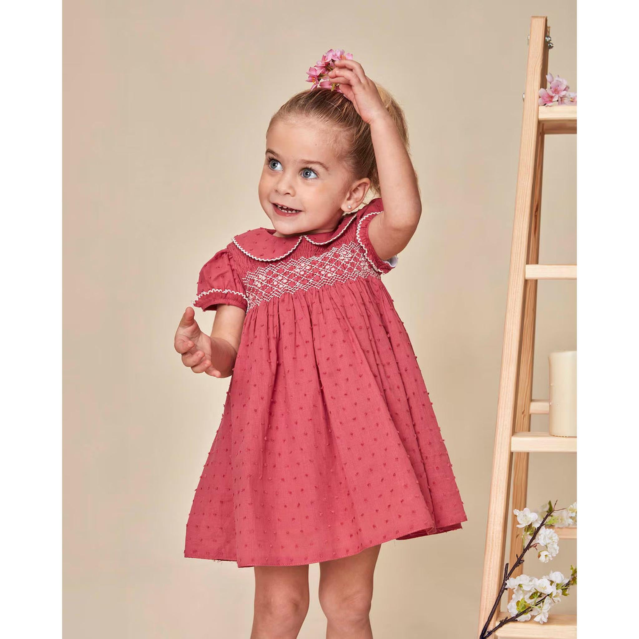 Vestido Smock Fresa
