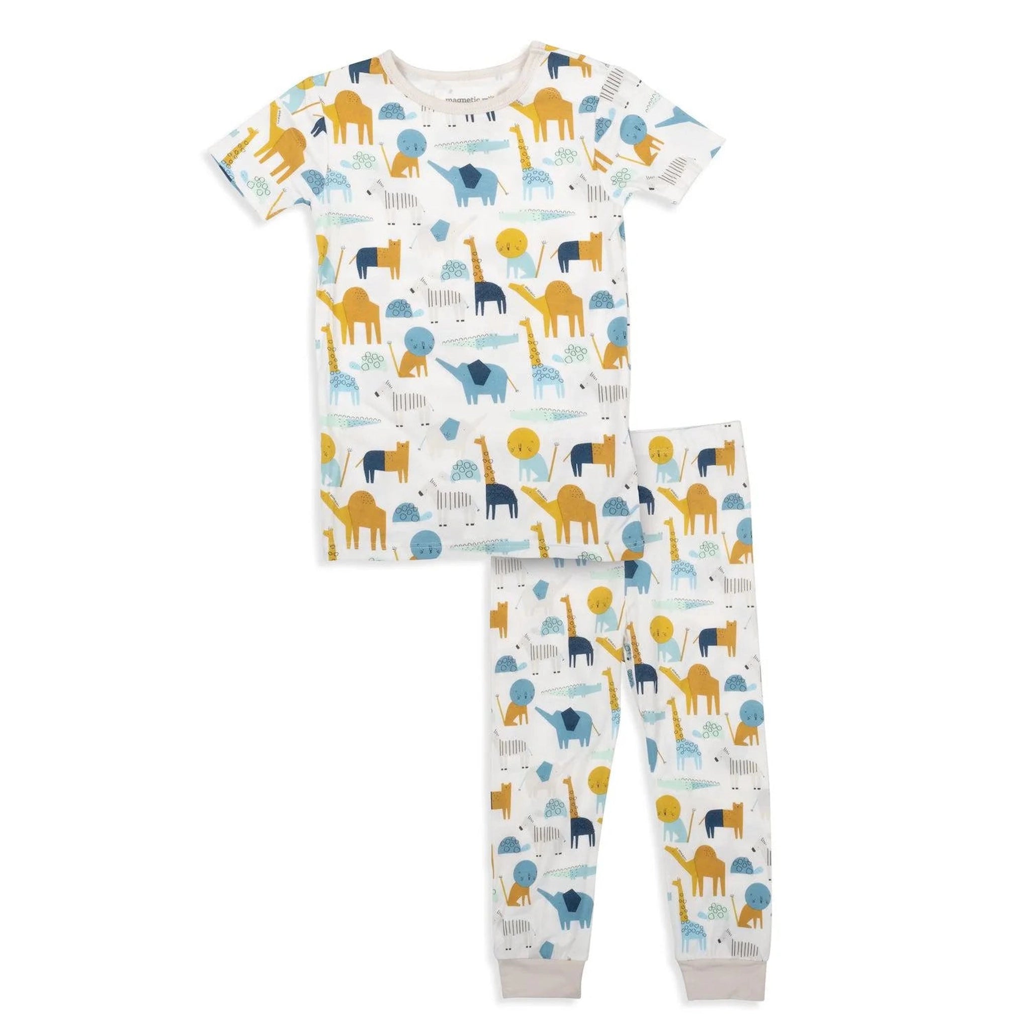 the fast and the furriest modal magnetic toddler pj | blue