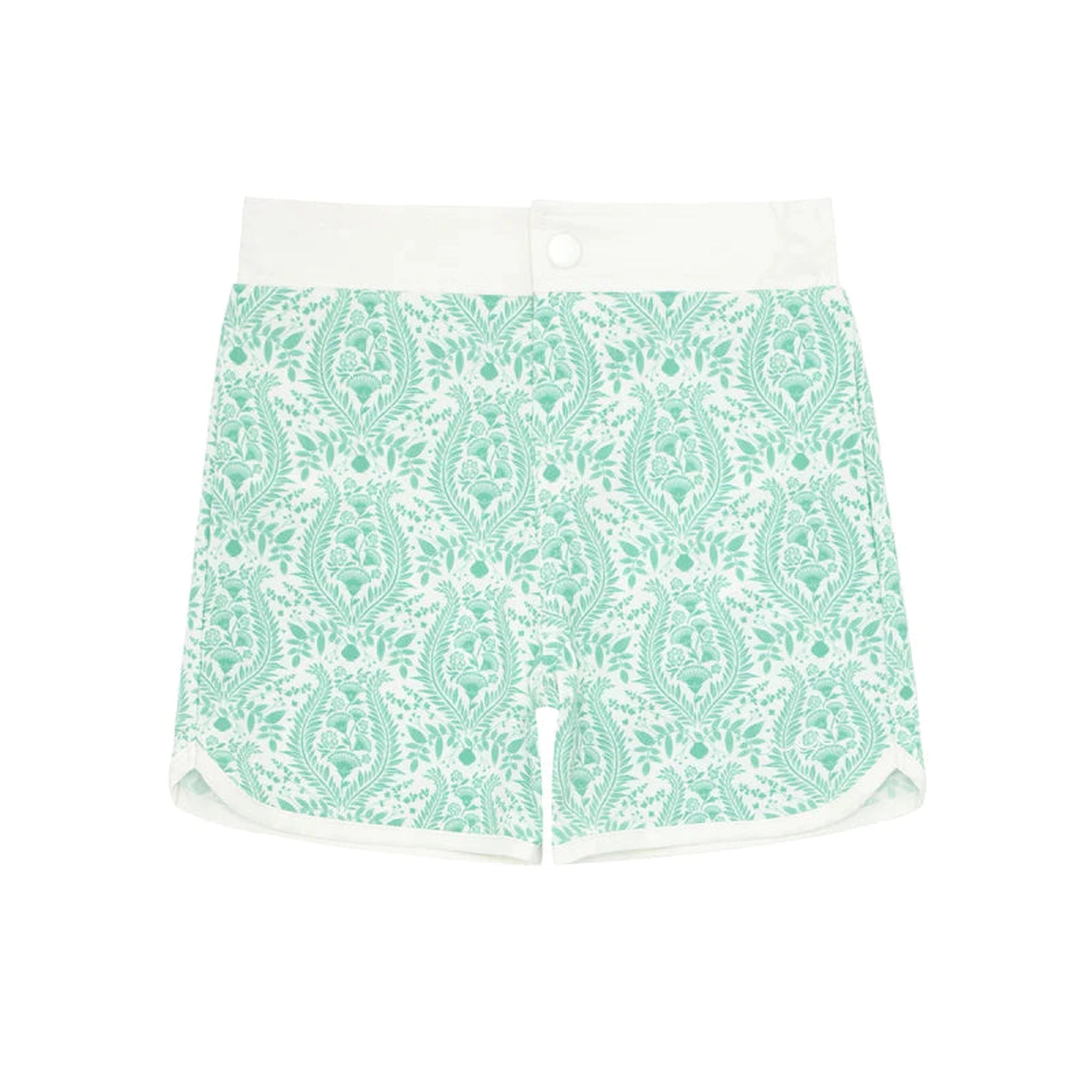 boys abaco green paisley board short