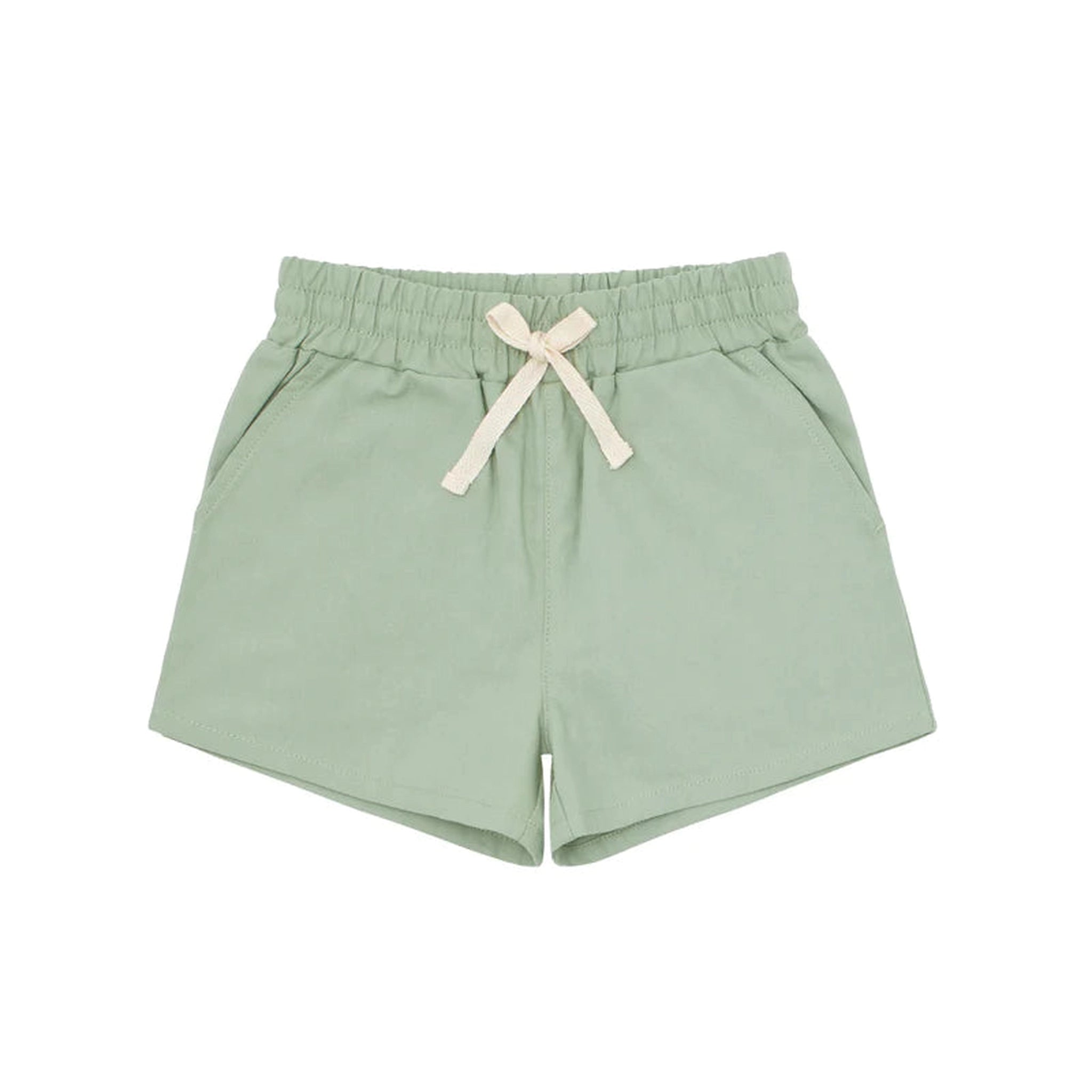 Boys Sea Marsh Green Canvas Short