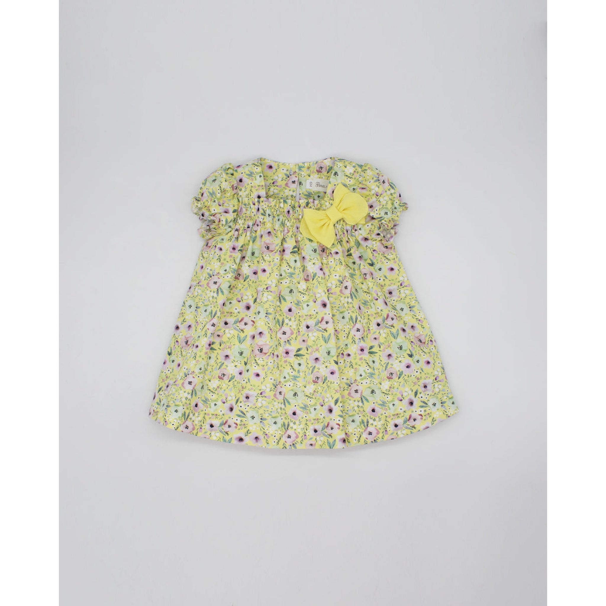 Yellow Poppies Dress with Bloomer